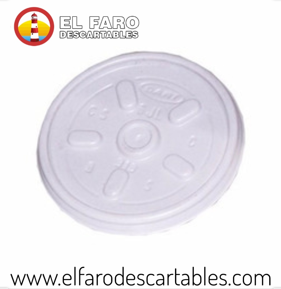 Tapas 240 p/vasos termicos x 100 unidades.