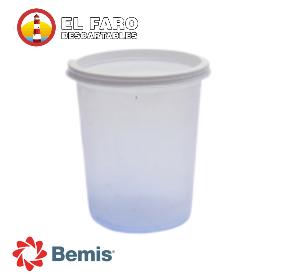 380cc POTE plastico c/TAPA (Ensalada de fruta).