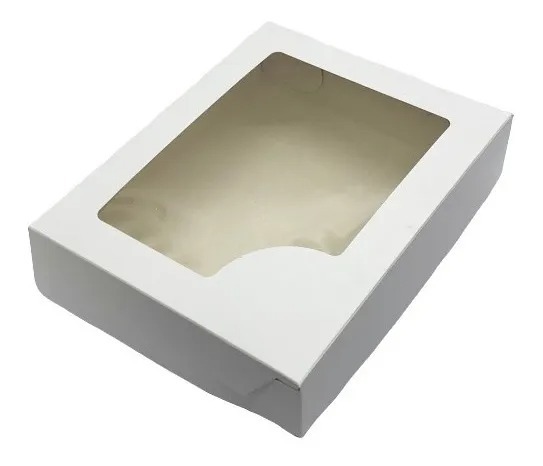 20x20x10 BLANCA Visor caja x Unidad.