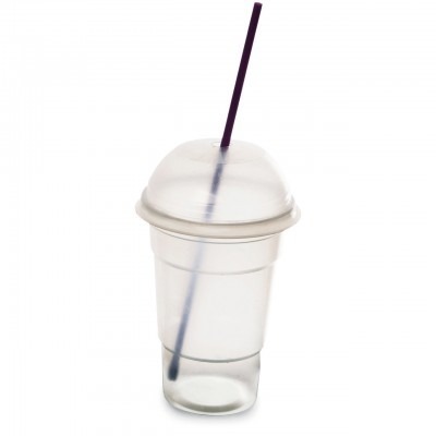 370cc MILANO Vaso + Tapa x Unidad.