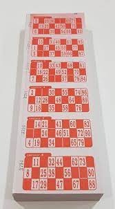 Bingo cartones series x 150 unidades