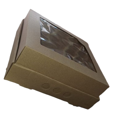 30x30x12 CAJA VISOR Microcorrugada x Unidad.