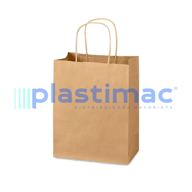 KP 45X15X48cm Bolsa manija marron "MADYPACK" x Unidad.