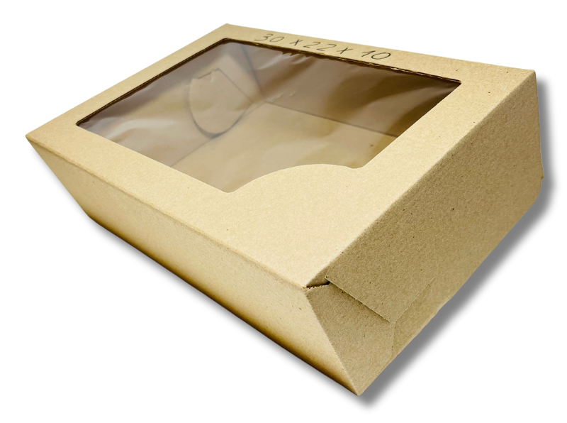 30x22x10cm Caja visor microcorrugada x unidad
