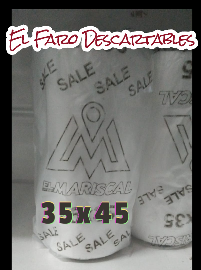 35x45cm Rendidoras bolsas "El Mariscal" x Unidad.