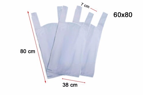 60x80 CAMISETA Bolsas x Paquete.