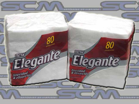 Servilletas &quot;ELEGANTE&quot; x 80 unidades.