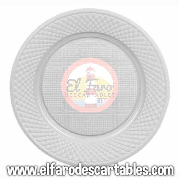 N°17 Platos blancos x 10 unidades.