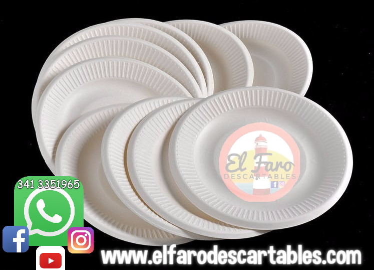 N°22 Plato blanco x 10 unidades.